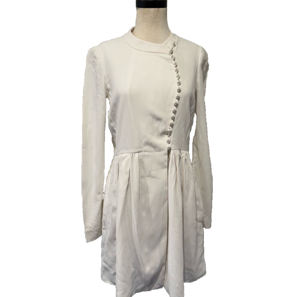 Chloe White Long Sleeve Dress